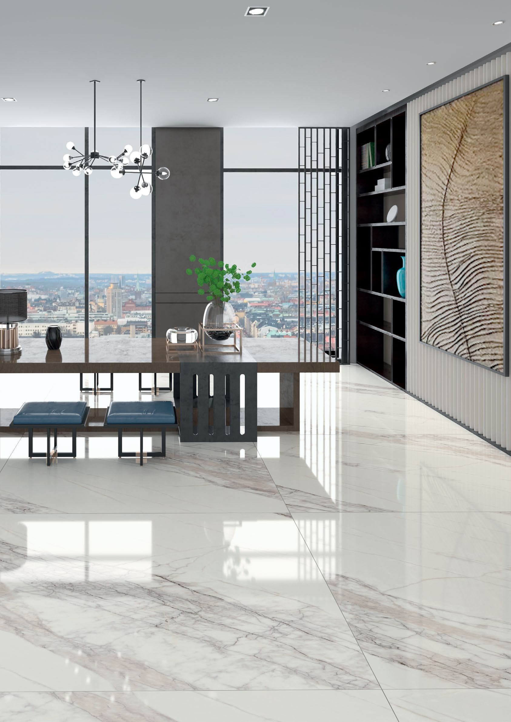 Bien Gris Morado 120x180 cm Teknik Porselen Karo