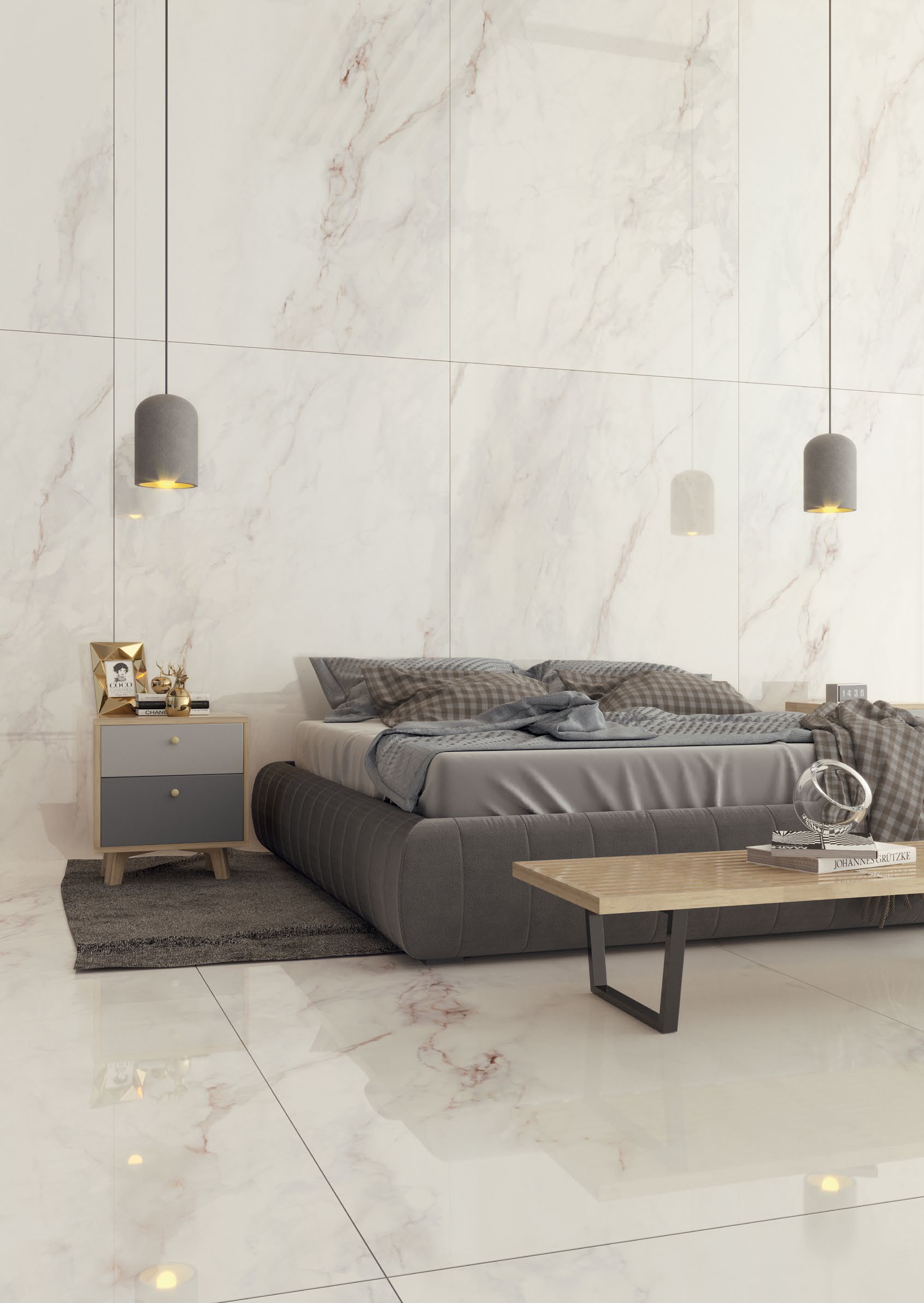 Bien Luxe 120x180 cm Teknik Porselen Karo