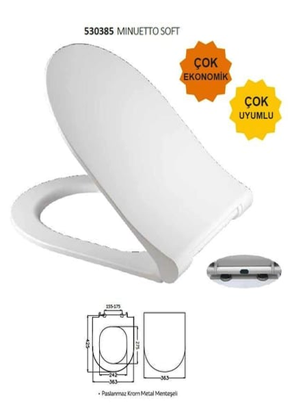 MINUETTO SOFT CLOSE DUROPLAST KLOZET KAPAĞI