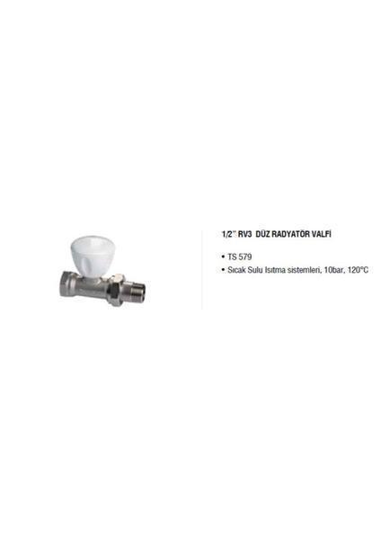 1/2" Rv3 Düz Rad. Vanası 602120725