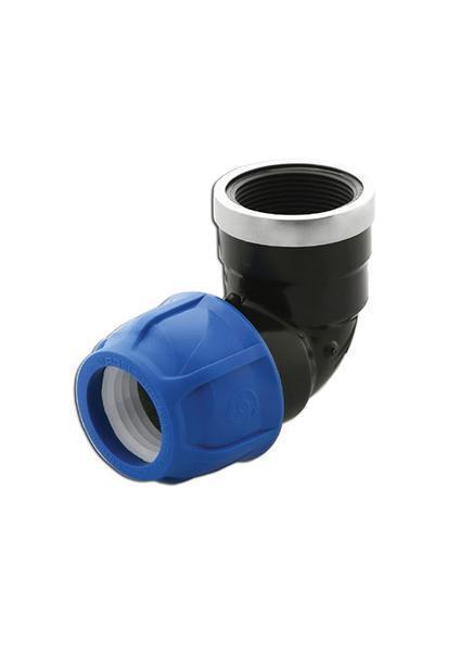 32*1" Paslanmaz Metal Yüzüklü Kablin Dişi Dirsek