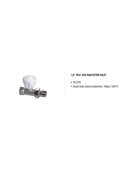 1/2" Rv3 Düz Rad. Vanası 602120725