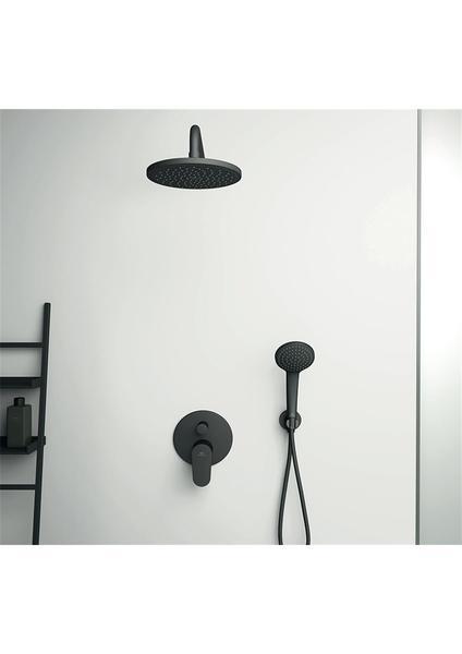 İdeal Standard Cerafine O Mat Siyah Ankastre Duş Sistemi - 2 Yollu - BD828XG