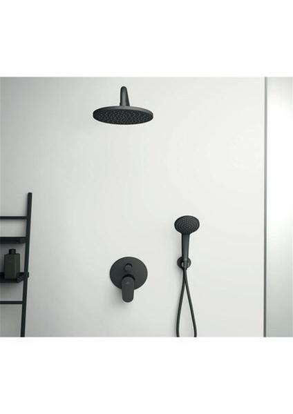 İdeal Standard Cerafine O Mat Siyah Ankastre Duş Sistemi - 2 Yollu - BD828XG