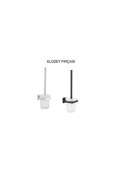 Kare Serisi Klozet Fırçası Krom