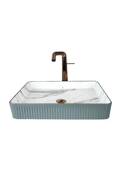 Marmo Mat Grı Calacatta Çanak Lavabo Mr-115