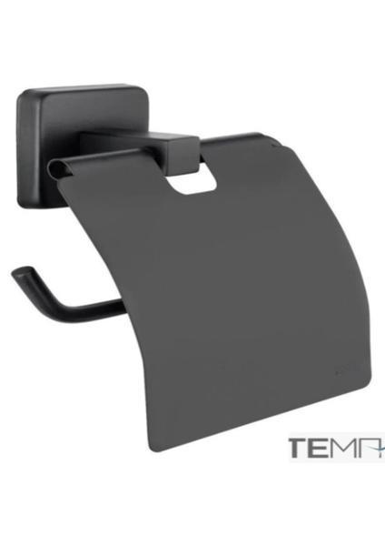 Kare Kagıtlık Kapaklı Mat Sıyah 71711-2m