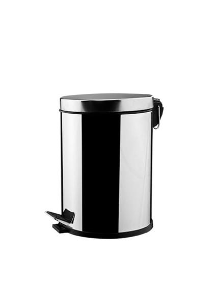Banyo için 5 Lt Pedallı Paslanmaz Çöp Kovası, Krom Kaplama, Şık ve Dayanıklı
