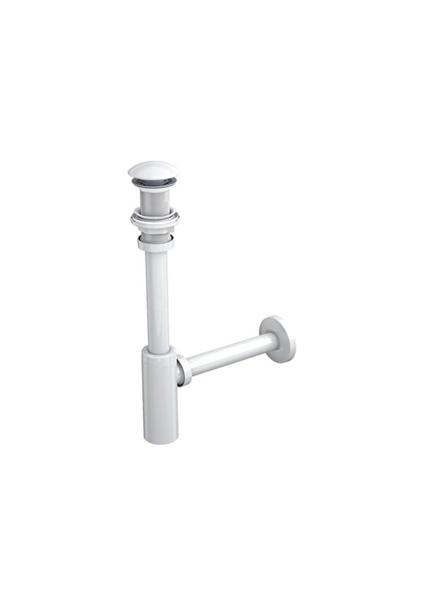 Genel Markalar Moon Mat Beyaz Aç Kapa Lavabo Sifonu - Taşma Delikli