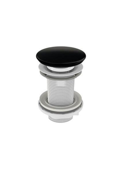 Genel Markalar Elixir Mat Siyah Seramaik Başlıklı Aç Kapa Lavabo Sifonu - Taşma Deliksiz