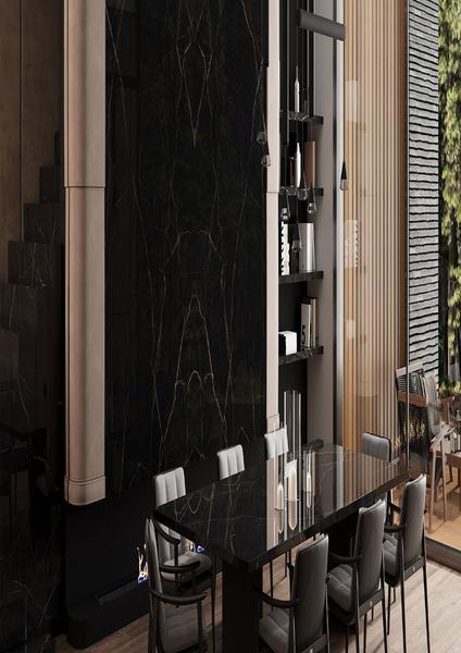 biQslab Port Laurent Bookmatch 160x320 cm Slab Porselen