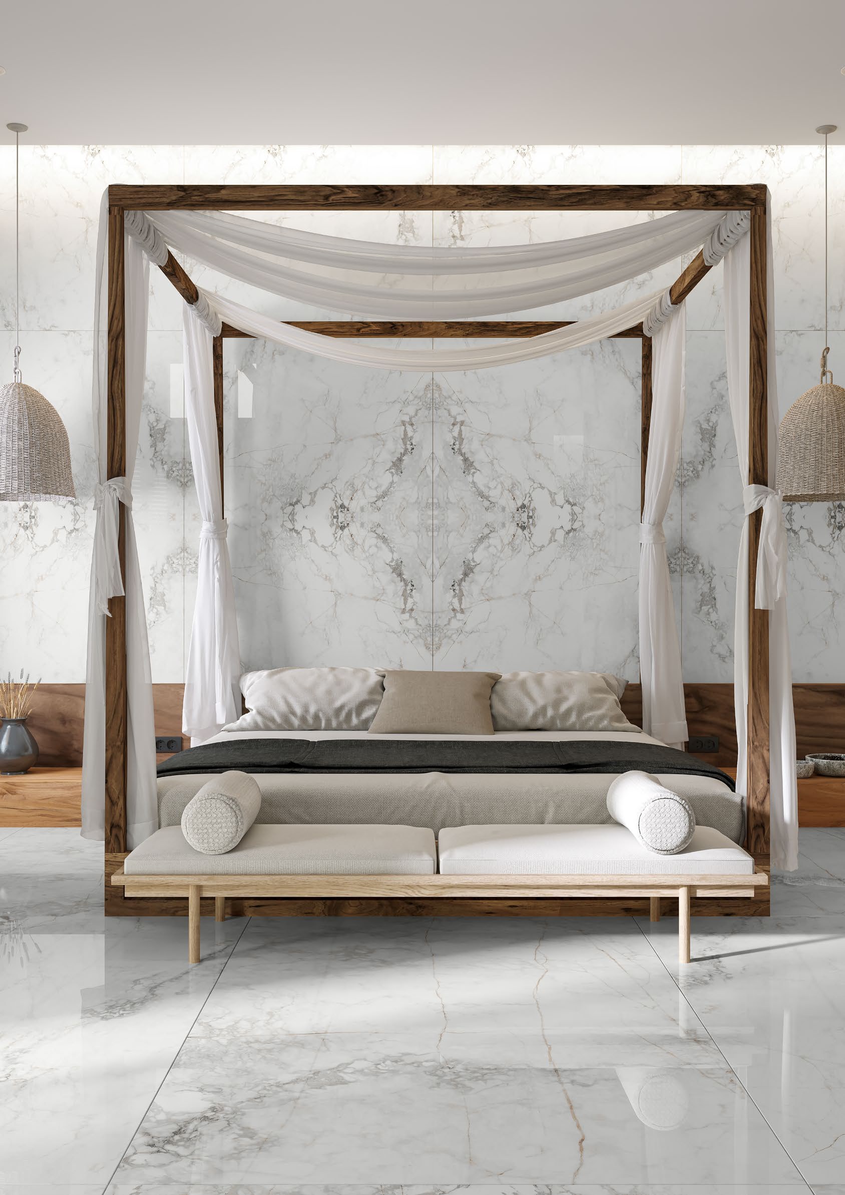 Bien Rustic Art Bookmatch 120x180 cm Teknik Porselen Karo