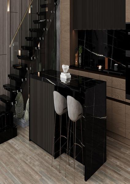 biQslab Sahara Noir 80x320 cm Slab Porselen