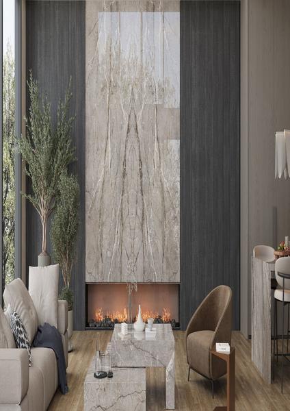 biQslab Silver Root Bookmatch 160x320 cm Slab Porselen