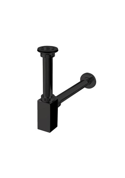 Sıfon Takımları Corner Lavabo Sıfonu Süzgeçlı - Sıyah