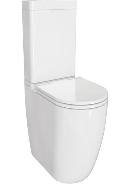 Vitra Vitra S55 Smoothflush Kanalsız Duvara Tam Dayalı Klozet Rezervuar Seti (Yavaş Kapanır Kapak ve Iç Takım Dahil) 9888B003-7201